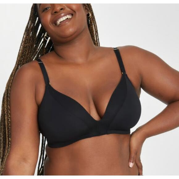 Lively All Day Deep V Wire Free Bra Black 36C - Picture 1 of 4